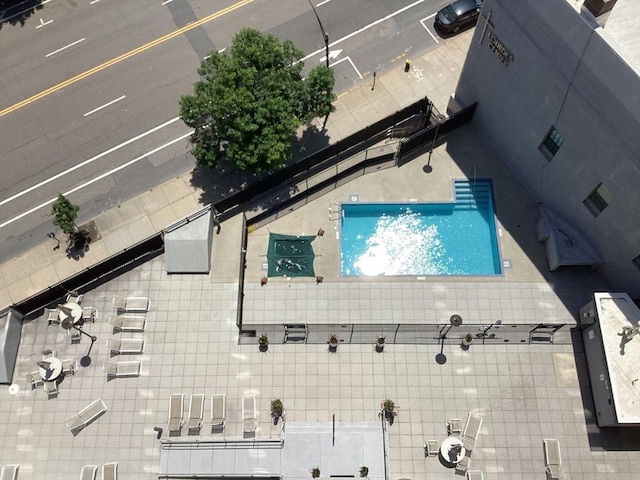 566 Commonwealth Ave # 101, Boston, MA 02215 - drone / aerial view of a pool