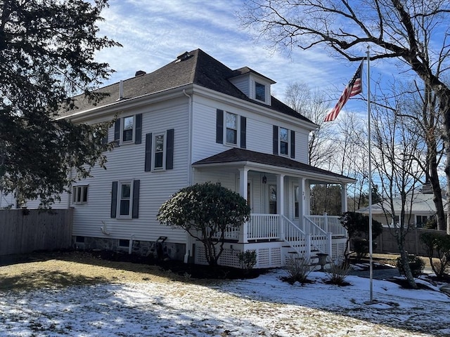 view of front of property