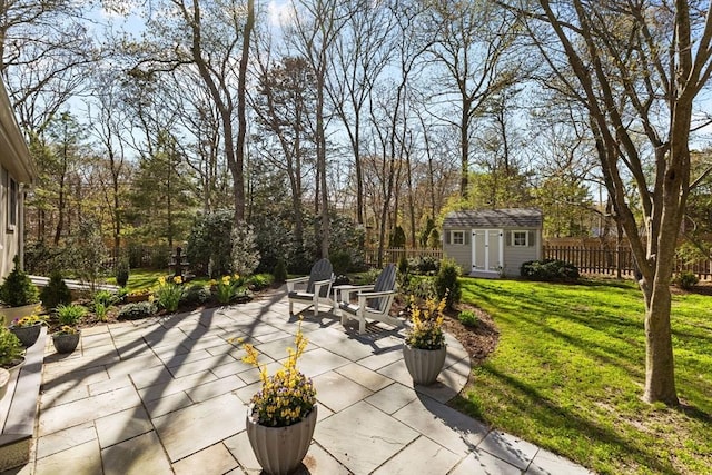 11 White Oak Trl, Barnstable, MA 02632 - view of patio featuring a storage shed and an outdoor structure