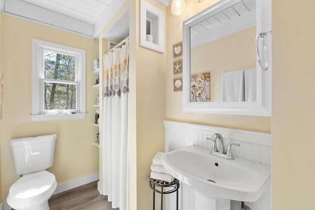 11 White Oak Trl, Barnstable, MA 02632 - full bathroom featuring wood finished floors, a sink, and toilet
