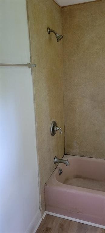 1 Barber Ave, Greenfield, MA 01301 - full bathroom featuring wood finished floors and shower / washtub combination
