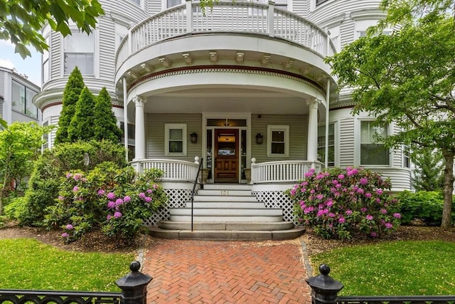 131 Magazine St Unit 3, Cambridge, MA 02139 - property entrance with a porch and a balcony