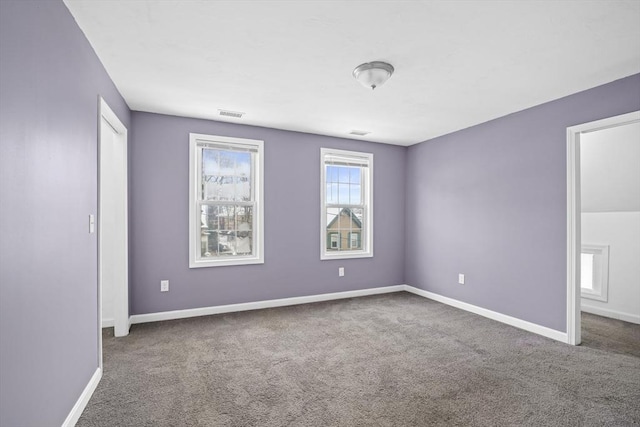 view of carpeted empty room