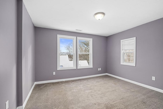 view of carpeted empty room