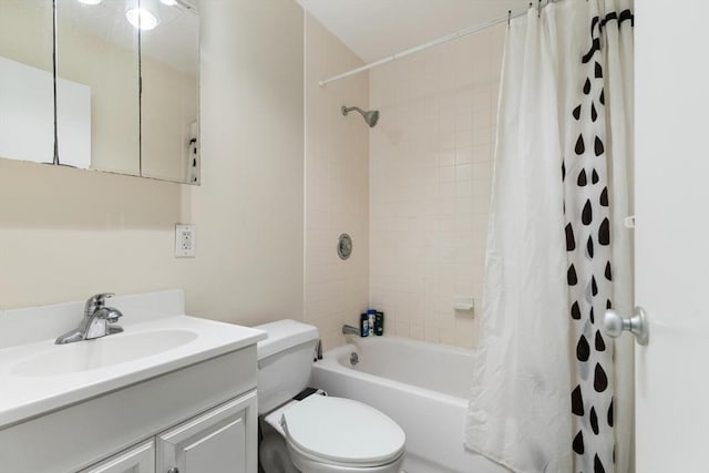 44 Washington St Unit 1208, Brookline, MA 02445 - bathroom with toilet, shower / bathtub combination with curtain, and vanity