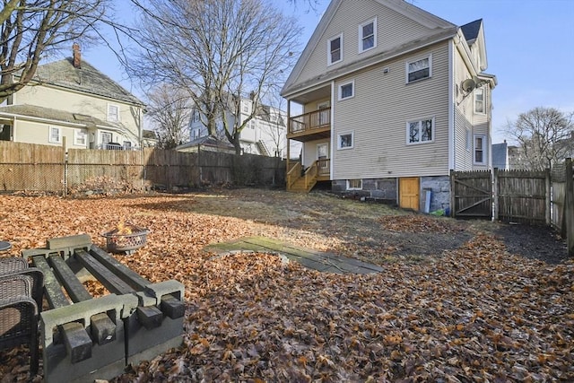 view of back of property