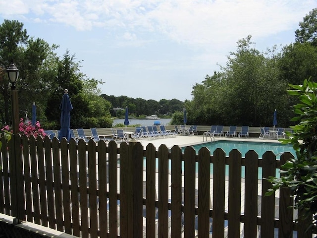 225 SW Mdws Unit 225, Falmouth, MA 02536 - community pool featuring fence and a patio area