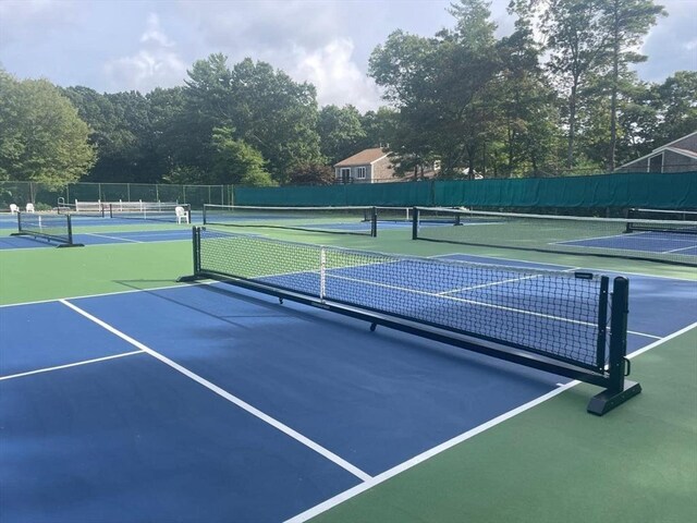 225 SW Mdws Unit 225, Falmouth, MA 02536 - view of tennis court featuring fence