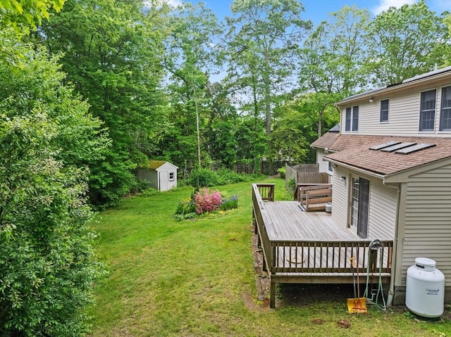 9 William Bradford Rd, Dartmouth, MA 02747 - view of grassy yard with a wooden deck