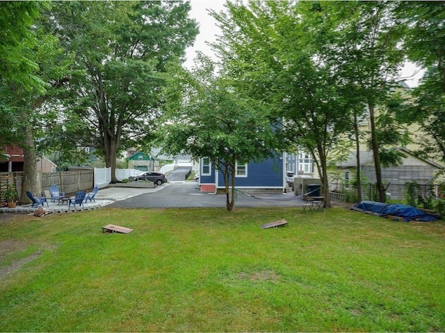 view of yard featuring a patio area