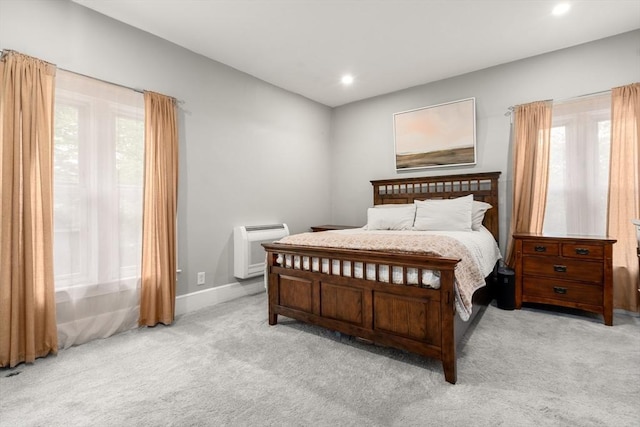 23 Schoolhouse Rd, Templeton, MA 01468 - bedroom featuring carpet floors, recessed lighting, heating unit, and baseboards