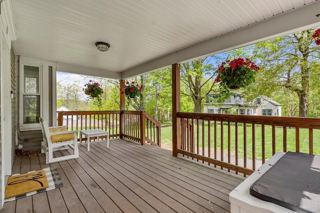 23 Schoolhouse Rd, Templeton, MA 01468 - wooden deck with a yard