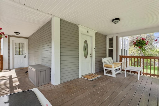 23 Schoolhouse Rd, Templeton, MA 01468 - wooden terrace featuring a porch