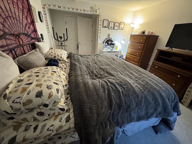 bedroom with carpet floors