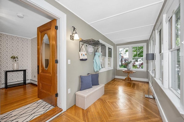 35 Warren Ave, Reading, MA 01867 - mudroom with crown molding