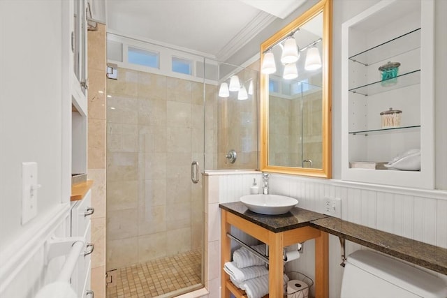 150 Prospect St Unit 3, Gloucester, MA 01930 - bathroom with a stall shower and vanity