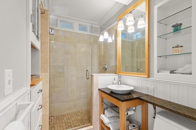 150 Prospect St Unit 3, Gloucester, MA 01930 - bathroom featuring a stall shower and vanity