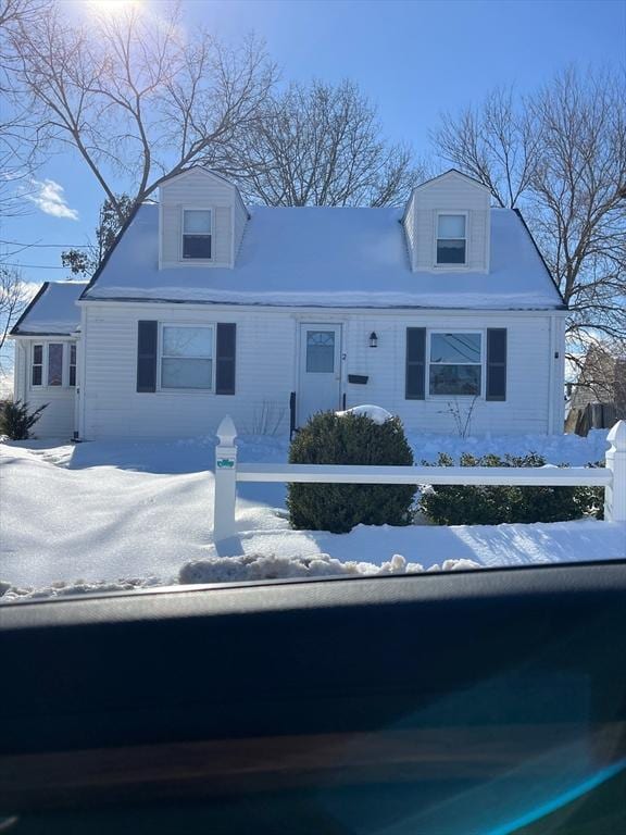 view of cape cod-style house