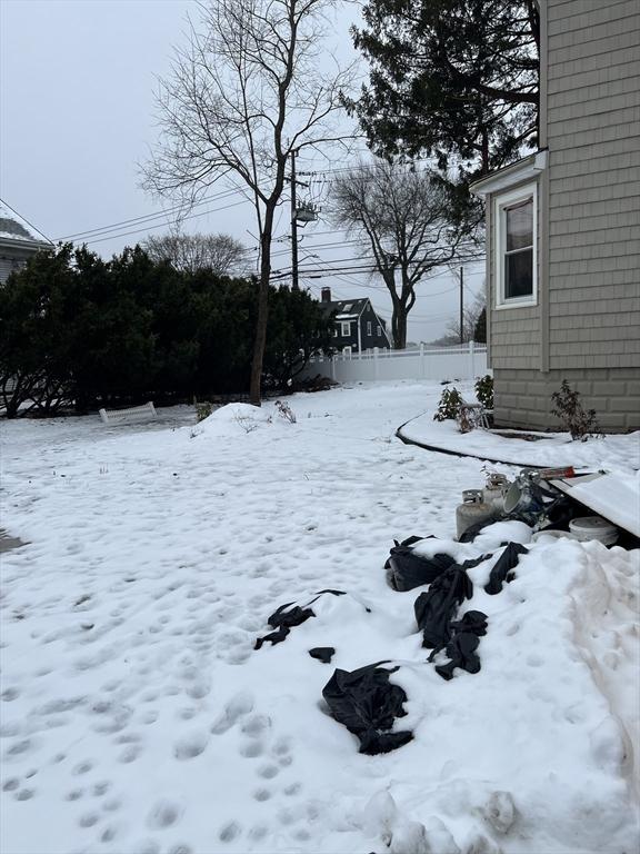 view of snowy yard