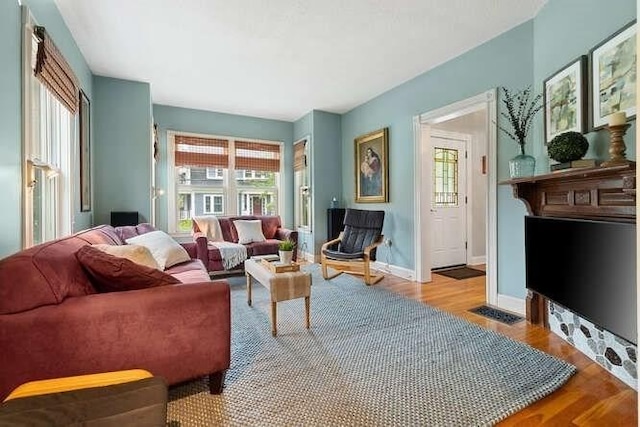6 Francis Ave, Wakefield, MA 01880 - living area with wood finished floors and baseboards