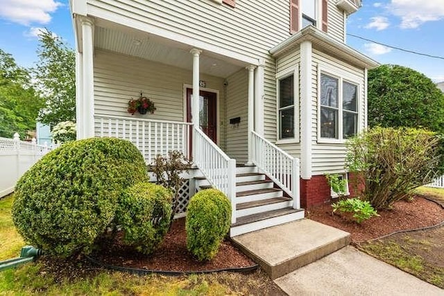 6 Francis Ave, Wakefield, MA 01880 - view of exterior entry with covered porch