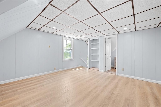 11 Shale St, Worcester, MA 01604 - basement featuring light wood-type flooring, baseboards, built in features, and recessed lighting