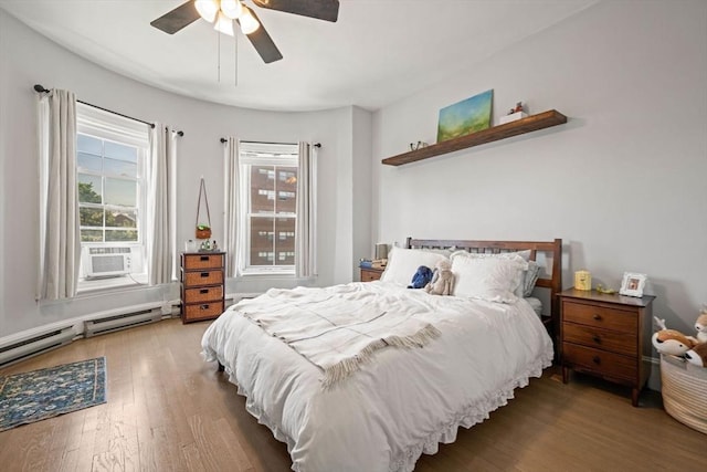 762 Tremont St Unit 5, Boston, MA 02118 - bedroom with wood finished floors and a ceiling fan