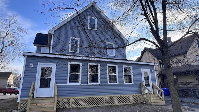 view of rear view of house