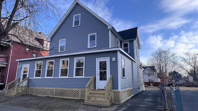 view of back of property