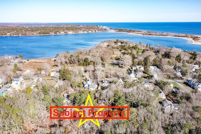 1077 Main St, Barnstable, MA 02635 - aerial overview of property's location with a nearby body of water