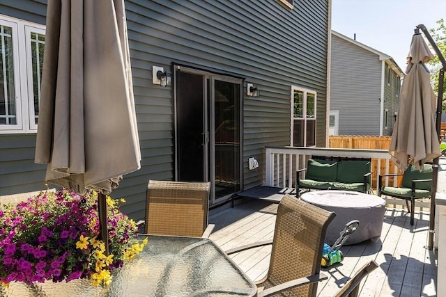 82 Davenport St, Springfield, MA 01119 - wooden deck featuring outdoor dining area