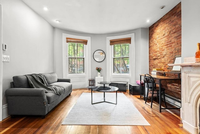 15 Concord Sq Unit 1A, Boston, MA 02118 - living area with light wood-style flooring and recessed lighting