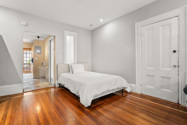 15 Concord Sq Unit 1A, Boston, MA 02118 - bedroom featuring baseboards and hardwood / wood-style flooring