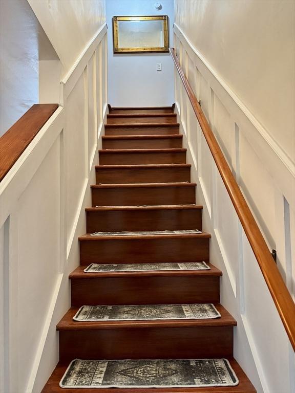 16 E Rd, Adams, MA 01220 - stairs with a decorative wall