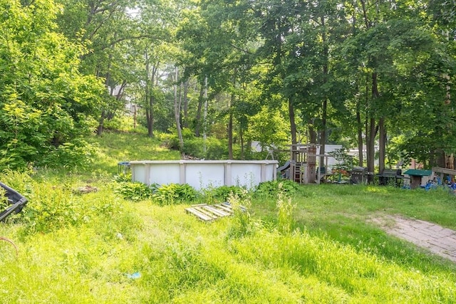 15 Green St, Gardner, MA 01440 - view of yard featuring an outdoor pool