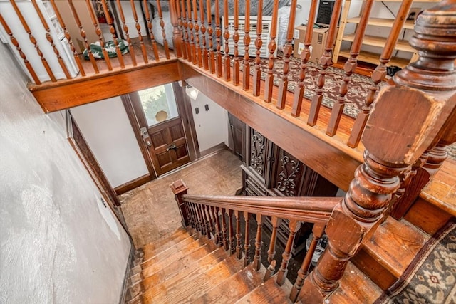 15 Green St, Gardner, MA 01440 - staircase with wood finished floors