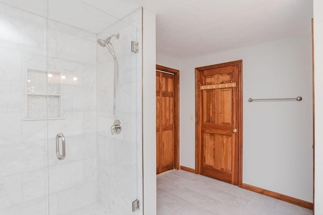 bathroom with walk in shower