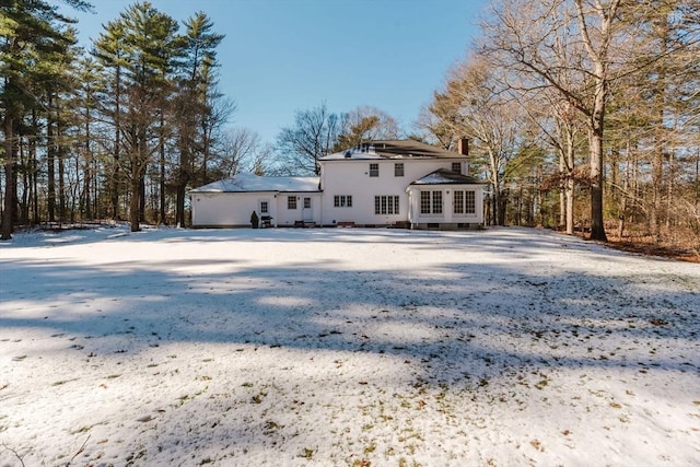 view of rear view of property