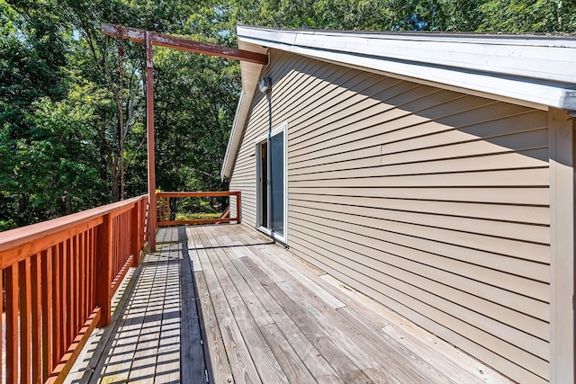 view of wooden terrace