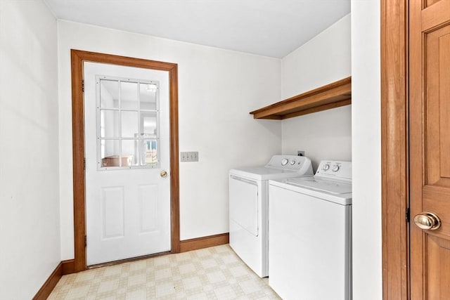 3 Plymouth Heights Rd, Bourne, MA 02562 - laundry area featuring washing machine and dryer, light floors, and baseboards