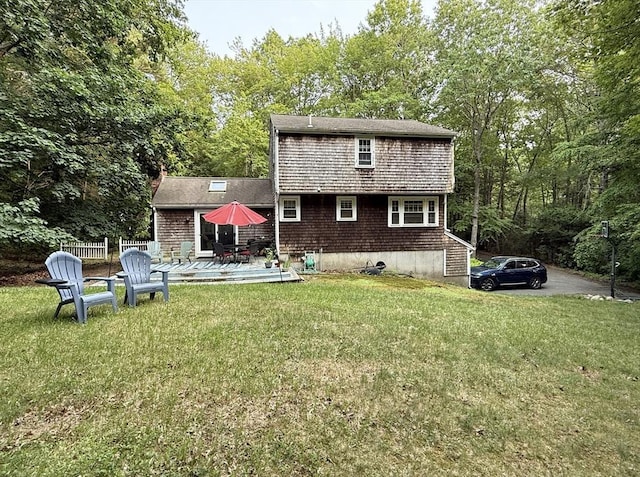 270 Pine St, Marshfield, MA 02050 - rear view of house featuring a chimney