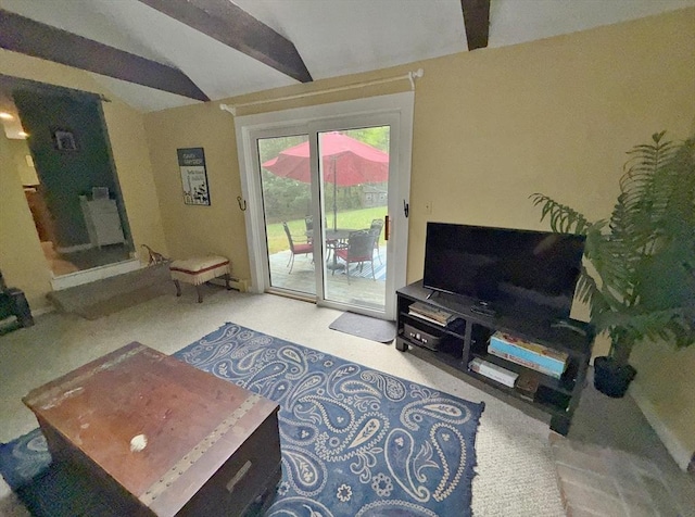 270 Pine St, Marshfield, MA 02050 - living room with vaulted ceiling and carpet flooring