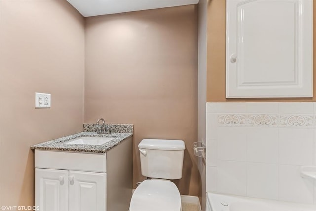 591 Poplar St, Boston, MA 02131 - full bath with toilet, vanity, and a tub to relax in
