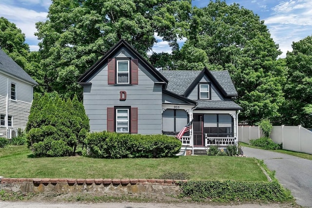 935 Mount Hope St, North Attleboro, MA 02760 - victorian home featuring covered porch, roof with shingles, and driveway