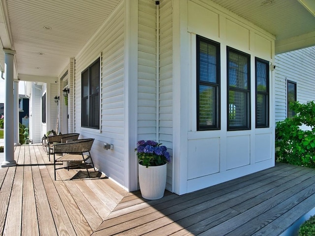 50 Bentley Ln, Westport, MA 02790 - view of wooden porch