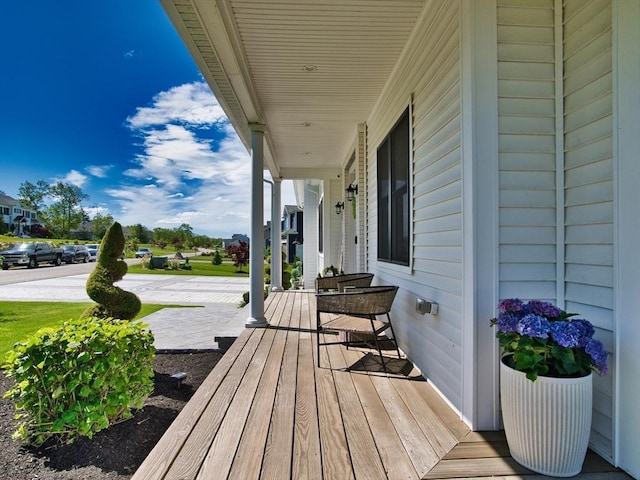 50 Bentley Ln, Westport, MA 02790 - view of wooden porch
