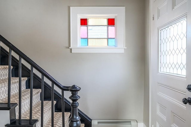 interior space with stairs