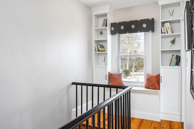 interior space featuring wood finished floors