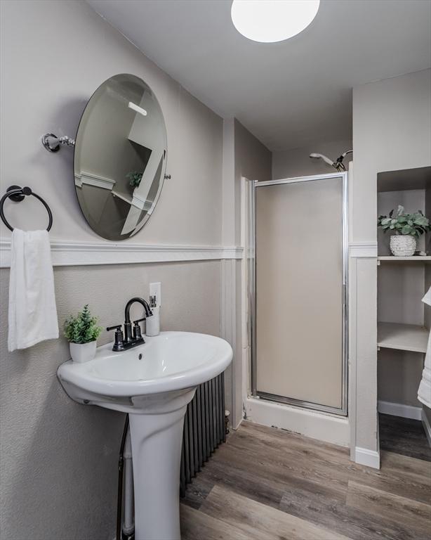 7 2nd Ave, Ware, MA 01082 - bathroom with wood finished floors and a stall shower