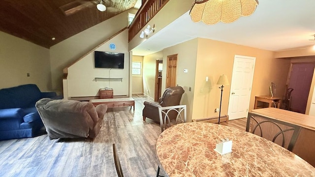 1755 Maple St, Dighton, MA 02764 - living room featuring baseboard heating and wood finished floors